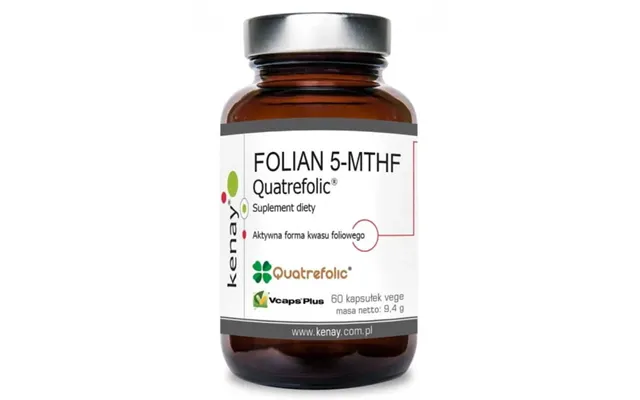 Folate 5-mthf Active Folic Acid Quatrefolic 60 Capsules Kenay