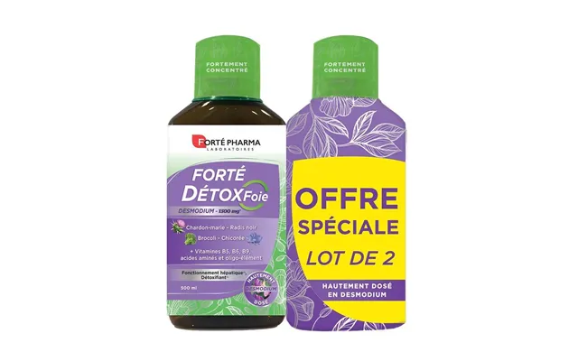 Forté Pharma Forté Détox Natural Liver Detox Enriched With Desmodium 2x500ml