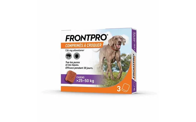Frontline Frontpro Antiparasitic Large Dog 20-50kg Against Fleas And Ticks X3 Tablets
