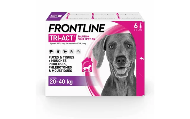 Frontline Tri-act -on Dog 20-40kg 6 4ml Pipettes