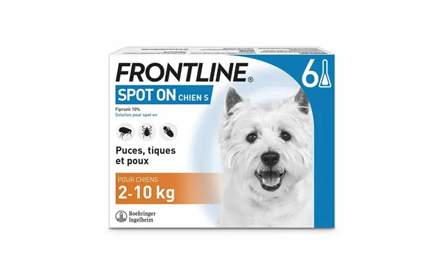 Frontline -on Dog 2-10kg 6 Pipettes 0.67 Ml