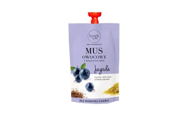 Fruit Puree - Blueberries With Millet Flakes And Flax Seeds