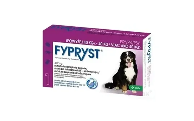 Fypryst 402 Mg Dogs Over 40 Kg Solution For Skin Drip For Dogs 1 Pc