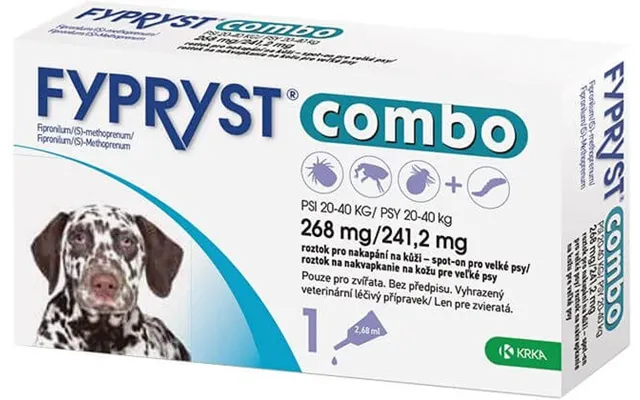 Fypryst Combo 268 Mg 241 2 Mg Fypryst Combo 268 Mg 241 2 Mg Dogs 20-40 Kg Solution Skin Drop For Large Dogs 2