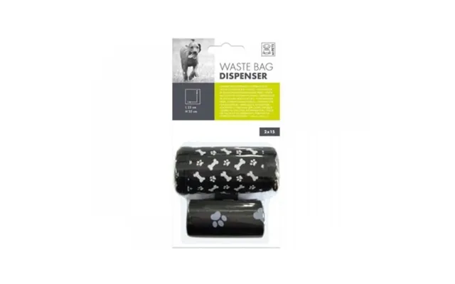Garbage Bags - With Soft Textile Backing M-pets Black And White