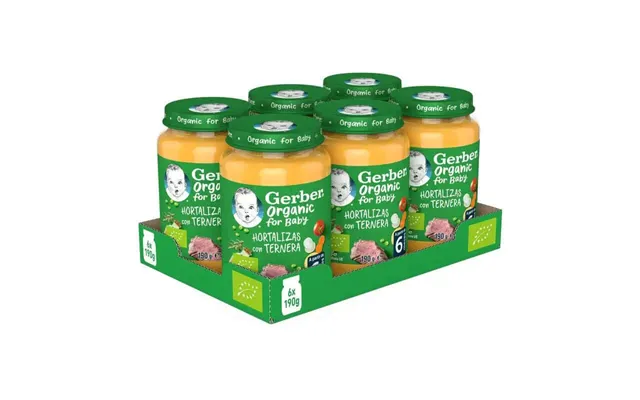 Gerber Pack Legume Organice Savuroase De Vi El Borcane - 190g X 6 Unit I