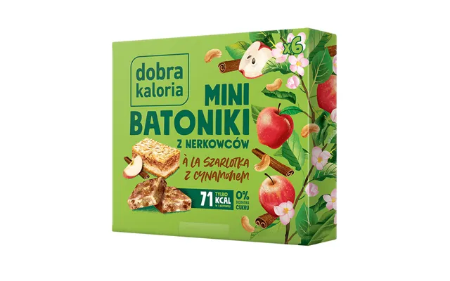 Good Kaloria Mini Cashew A'la Apple Pie Bars With Cinnamon - No Added Sugar