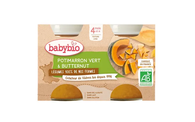 Green Pumpkin And Butternut Squash Puree - Babybio