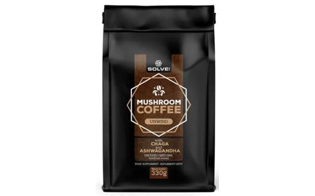 Ground Arabica Coffee With Chaga And Ashwagandha 330g Solve Labs