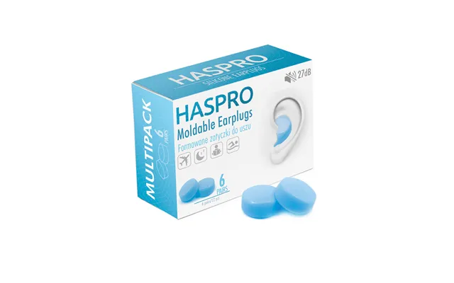 Haspro Molded Ear Plugs - Blue