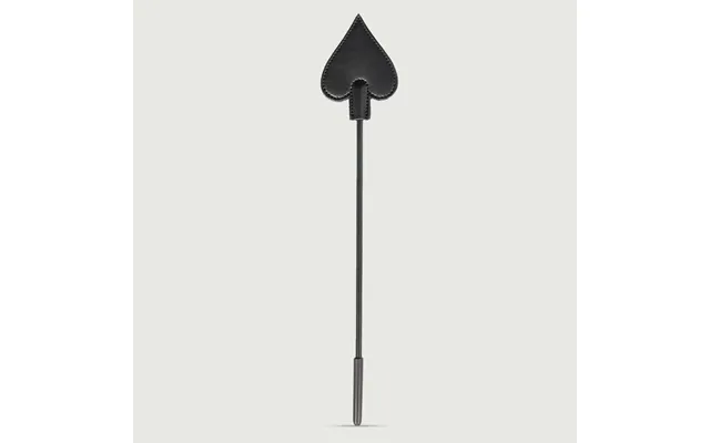 Heart Shaped Tip Riding Crop 17 Cm - Black