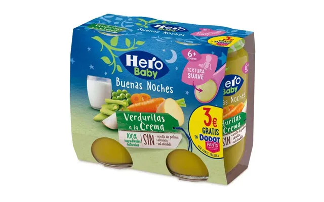 Hero Baby Goodnight Creamed Vegetables 2x190g