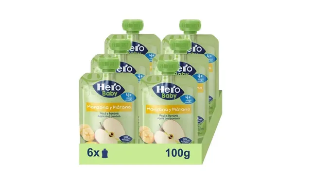 Hero Baby Pack Apple And Banana Pack - 6 X 100 Grams