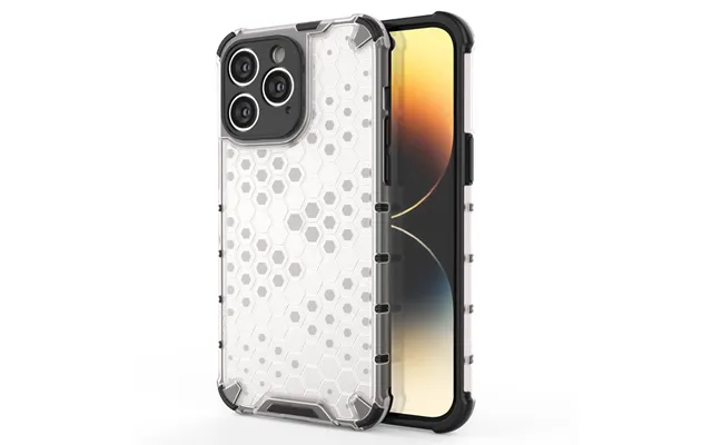 Honeycomb Case Iphone 14 Pro Armored Hybrid Case Transparent