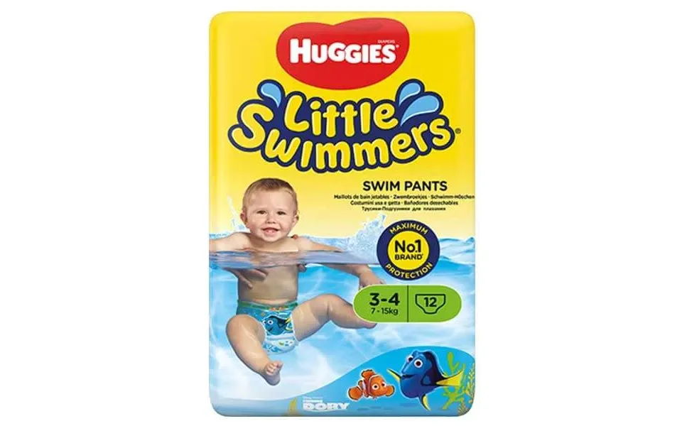 Huggies Little Swimmers Swim Trunks Where's Dory Size 3-4 7-15kg 12 Pack
