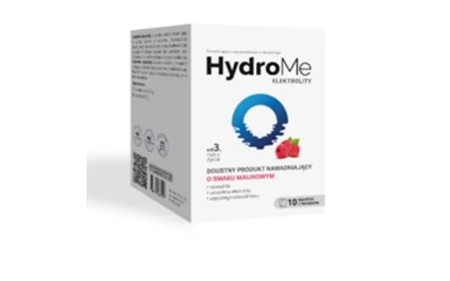 Hydrome Electrolytes Oral Rehydration Product With Raspberry Flavor, 10 Units - Long Shelf Life