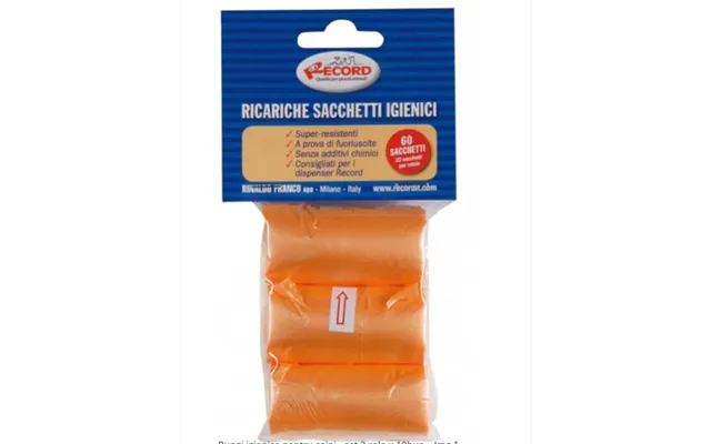 Hygienic Bags For Dogs Various Colors Record - Set 3 Rolls X 10pcs