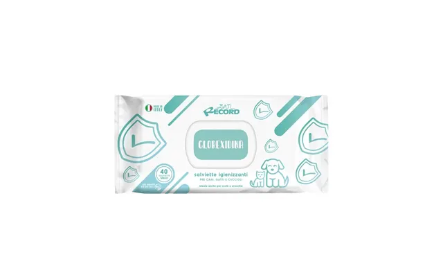 Hygienic Chlorhexidine Wet Wipes For Dogs And Cats - 40 Pieces