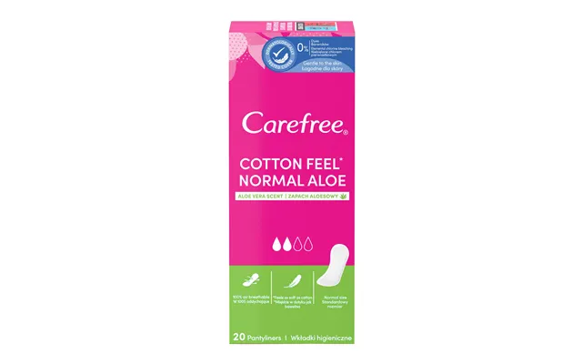 Hygienic Tampons Carefree Cotton Feel Normal Aloe - Aloe Scent product image