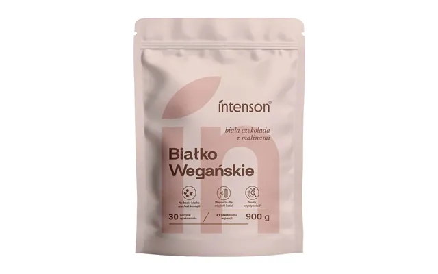 Intenson Vegan Protein - White Chocolate Flavor With Raspberries