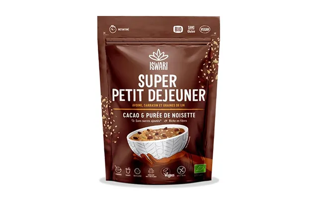 Iswari Super Breakfast Organic Cocoa And Hazelnut Puree 360g