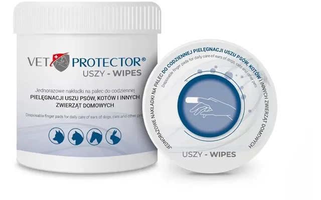 Jm Sante Vet Protector Ear Wipes Disposable Pads For