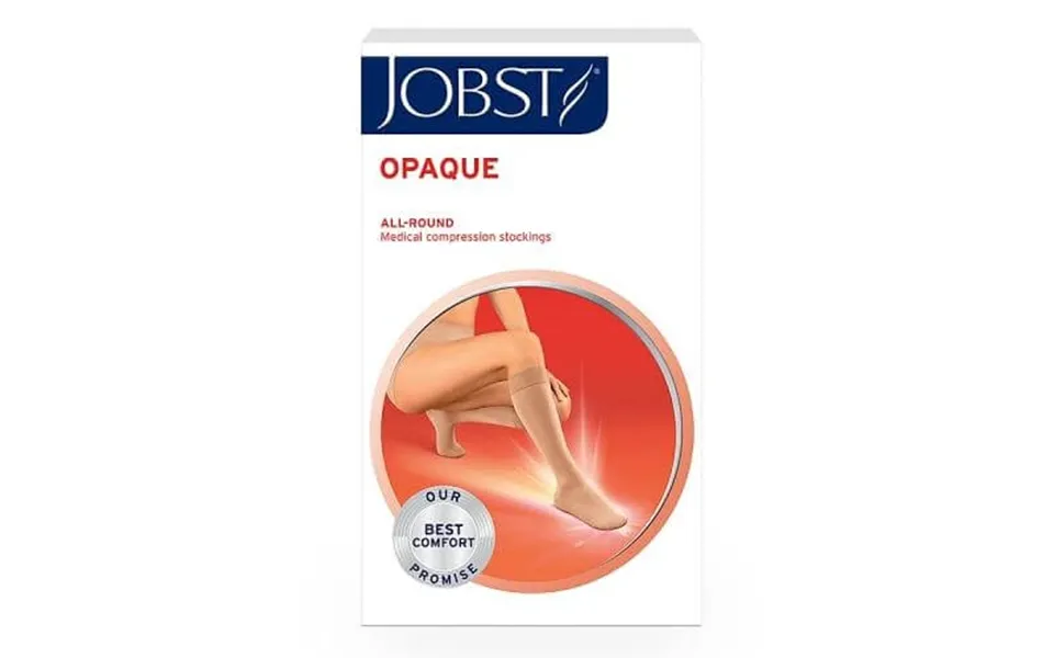 Jobst Opaque Long Compression Knee Socks Ccl2 Black - Size 5 Zp