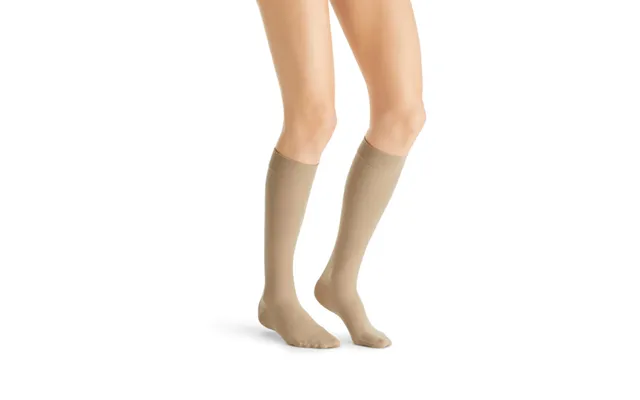 Jobst Ultra Sheer Knee Compression Socks Ccl2 Closed Toe Size 5 Natural