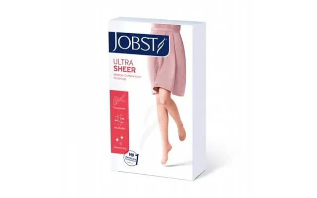 Jobst Ultrasheer Compression Knee Socks Regular Ccl2 Black - Size 3 Zp