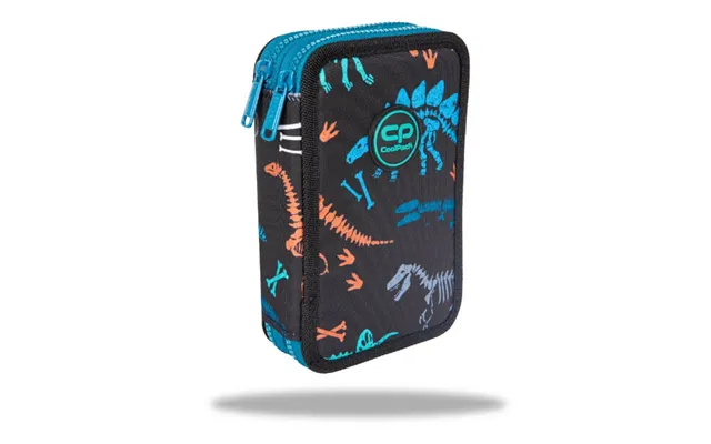 Jumper 2 Fossil 2 Compartment Pencil Case With Accessories