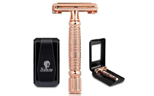 Kanzy - Stainless Steel Razor For Men And Women With Travel Case
