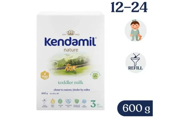 Kendamil Nature 3 Hmo Powdered Cow Protein Product For Babies Over 12 Months - 600 G product image