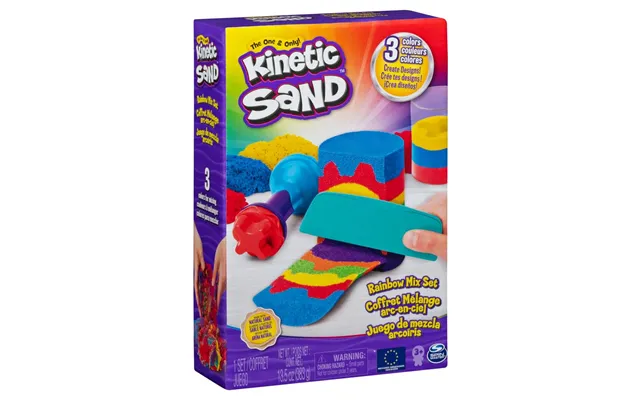 Kinetic Sand Rainbow Play Set With Accessories - 3 Years