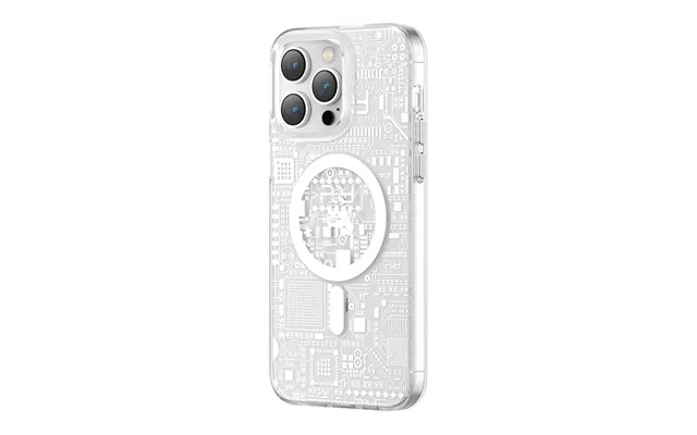 Kingxbar Pqy Geek Series Magnetic Iphone 14 Pro Max Magsafe Silver Case