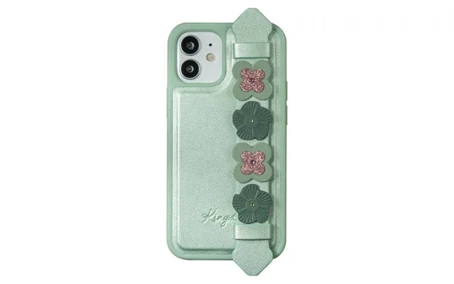 Kingxbar Sweet Series Gel Case Decorated With Genuine Swarovski Crystals With Stand Iphone 12 Mini Green