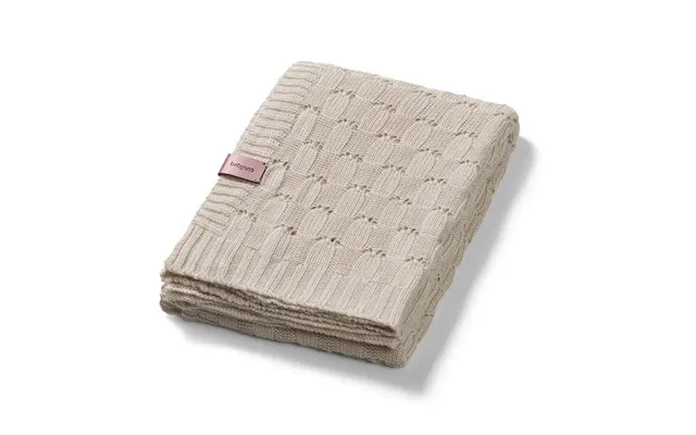 Knitted Blanket Made Of Bamboo Fibers - Beige