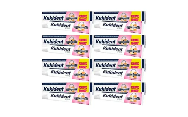 Kukident Pro Full Denture Adhesive Cream - Pack 8 X 70 G