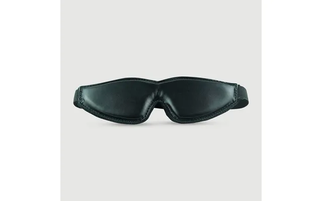 Leather Blindfold Mask With Pillow - Black