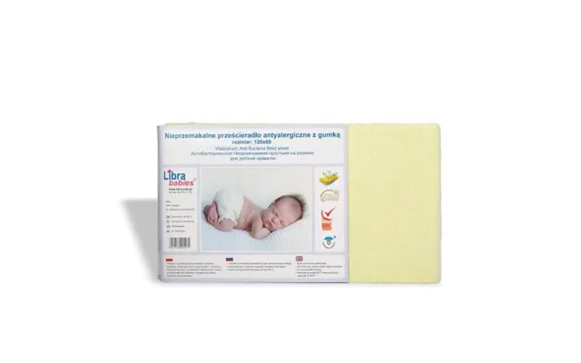 Libra-babies Waterproof Sheet 120x60cm Yellow