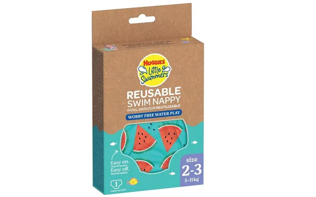 Little Swimmers Reusable Swim Diaper, No. 2 - 3, 5