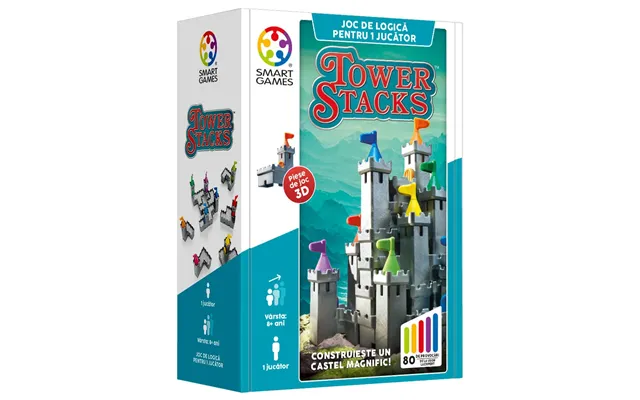 Logic Game With 80 Challenges Tower Stacks - 8 Years