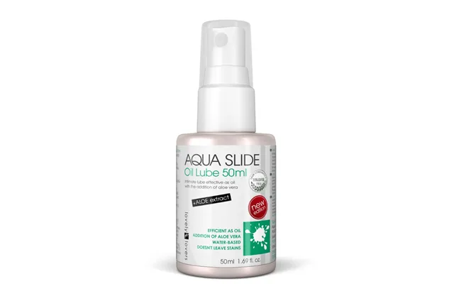 Lovely Lovers Aqua Slide Oil Lube Water-based Intimate Oil With Aloe Vera - 50ml