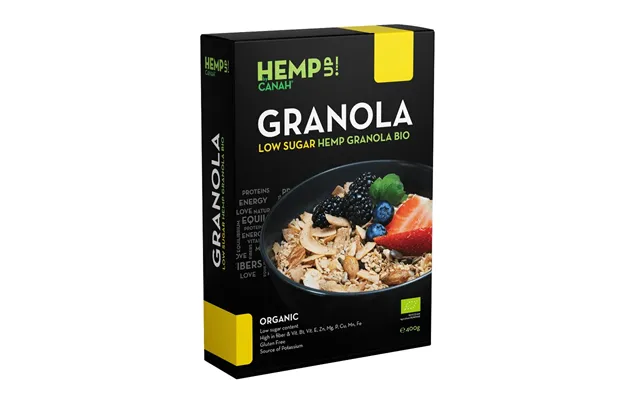 Low Sugar Hemp Granola Organic - 400 Grams