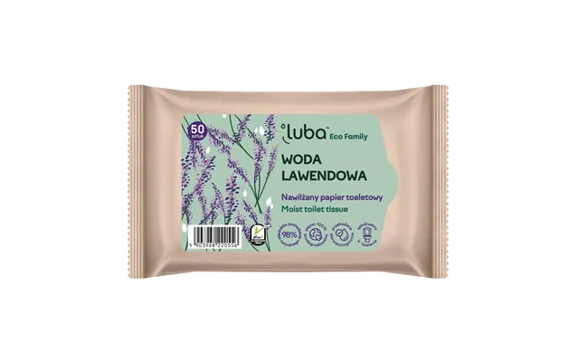 Luba Eco Family Lavender Water Moistened Toilet Tissue - 50 Pieces product image