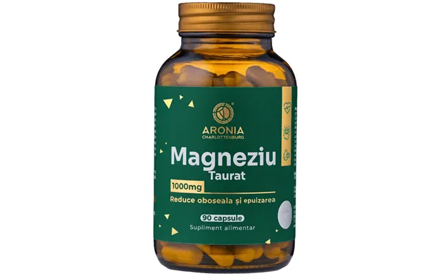 Magnesium Taurat 1000 Mg - 90 Capsules For Physical And Mental Exhaustion, Heart And Inner Balance product image