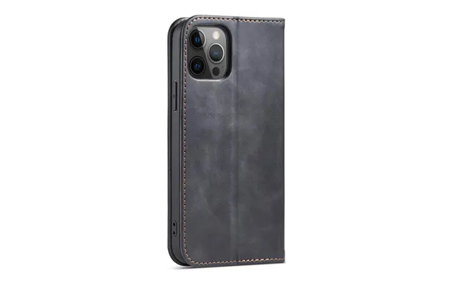 Magnet Fancy Case Case For Iphone 12 Pro Max Card Wallet Case Card Stand Black