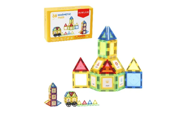 Magnetic 3d Construction Set With 38 Pieces - 3 Years