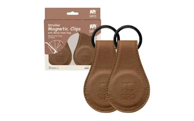 Magnetic Clips For Pram - Brown