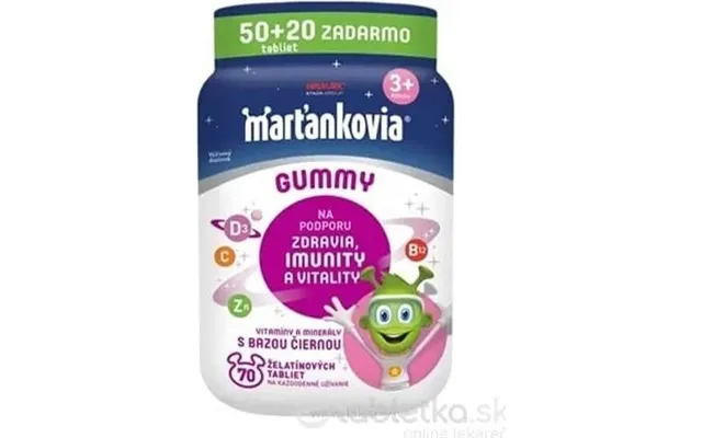 Martian Gummy With Black Elderberry 50 20tbl. 1×50 Tbl 20 Tbl - Food Supplement