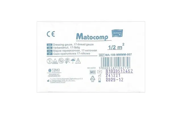 Matopat Matocomp Non-sterile Dressing Gauze 17-threaded 1 2 M2 - 1 Piece